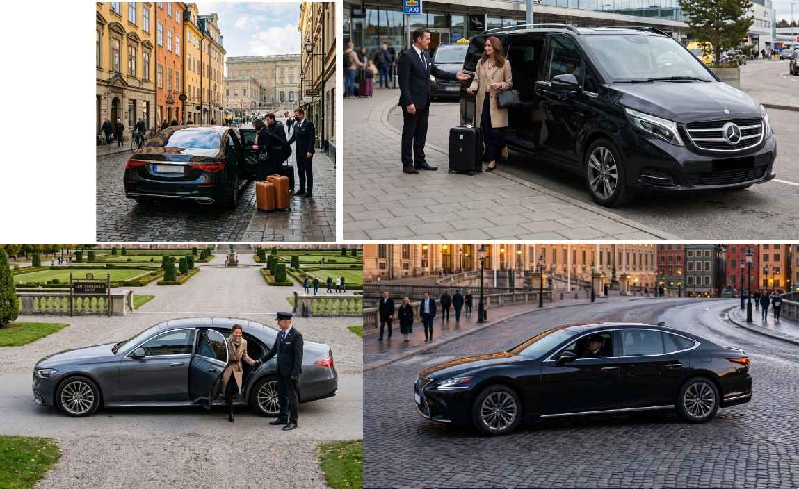 Stockholm Limo Service chauffeur and Mercedes